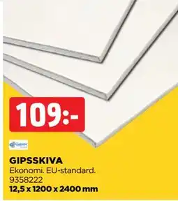 Jem&Fix GIPSSKIVA erbjuda