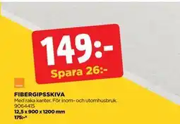 Jem&Fix FIBERGIPSSKIVA erbjuda