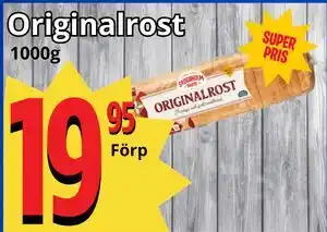 Supergrossen Originalrost erbjuda