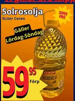 Supergrossen Solrosolja erbjuda