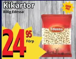 Supergrossen Kikärtor erbjuda