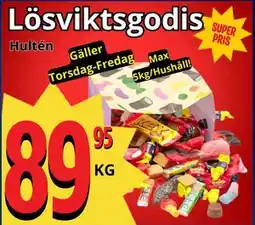 Supergrossen Lösviktsgodis erbjuda