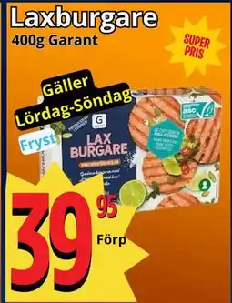 Supergrossen Laxburgare erbjuda