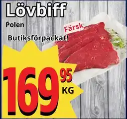 Supergrossen Lövbiff erbjuda