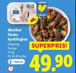 Lidl Matriket Färska kycklingben erbjuda