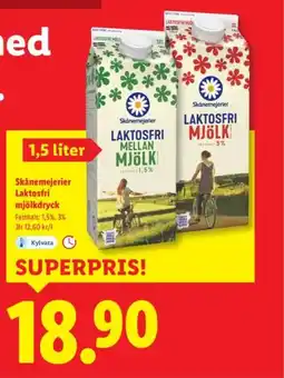 Lidl Skånemejerier Laktosfri mjölkdryck erbjuda