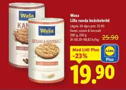 Lidl Wasa Lilla runda knäckebröd erbjuda