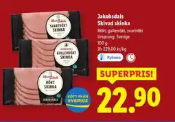Lidl Jakobsdals Skivad skinka erbjuda