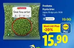 Lidl Freshona Frysta ärter erbjuda