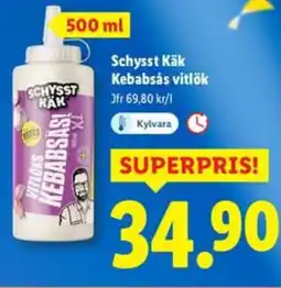 Lidl Schysst Käk Kebabsås vitlök erbjuda