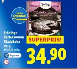Lidl Frödinge Kärleksmums Kladdkaka erbjuda