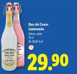 Lidl Duc de Coeur Lemonade erbjuda