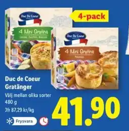 Lidl Duc de Coeur Gratänger erbjuda