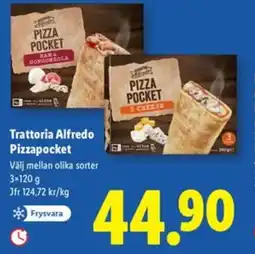 Lidl Trattoria Alfredo Pizzapocket erbjuda