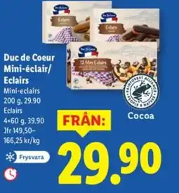 Lidl Duc de Coeur Mini-éclair/ Eclairs erbjuda