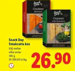 Lidl Snack Day Smaksatta kex erbjuda