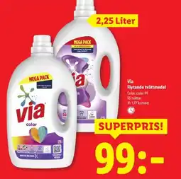 Lidl Via Flytande tvättmedel erbjuda
