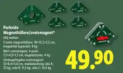 Lidl Parkside Magnethållare/svets magnet erbjuda