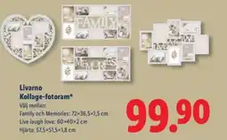 Lidl Livarno Kollage-fotoram erbjuda