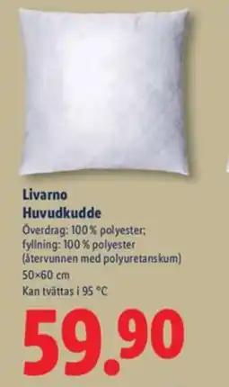 Lidl Livarno Huvudkudde erbjuda