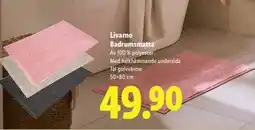 Lidl Livarno Badrumsmatta erbjuda