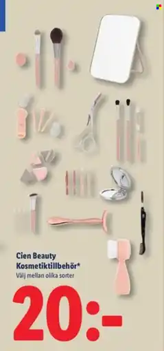 Lidl Cien Beauty Kosmetiktillbehör erbjuda