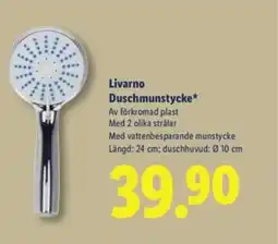 Lidl Livarno Duschmunstycke erbjuda