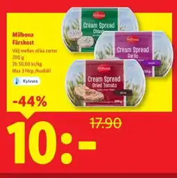 Lidl Milbona Färskost erbjuda