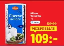 Lidl Milbona Ost i saltlag erbjuda