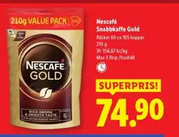 Lidl Nescafé Snabbkaffe Gold erbjuda