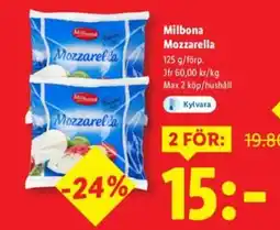 Lidl Milbona Mozzarella erbjuda