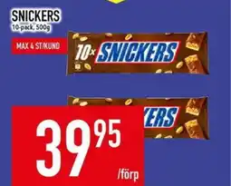 Matdax Snickers erbjuda