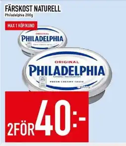 Matdax PHILADELPHIA Färskost naturell erbjuda