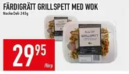 Matdax Nacka Deli Färdigrätt grillspett med wok erbjuda