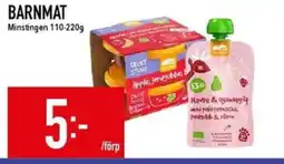 Matdax Minstingen Barnmat erbjuda