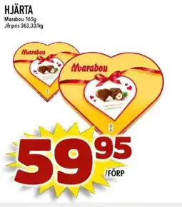 Matdax Marabou Hjärta erbjuda