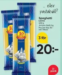 DollarStore Lavina Spaghetti erbjuda