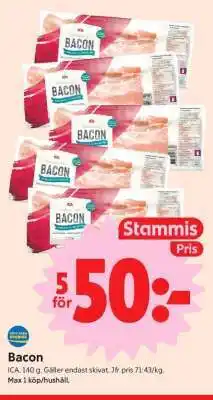 ICA Supermarket BACON erbjuda