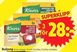 ICA Supermarket Buljong Knorr 6-pack erbjuda