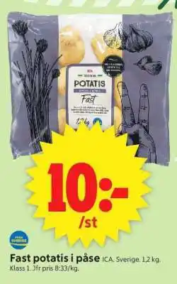 ICA Supermarket FAST POTATIS I PÅSE erbjuda