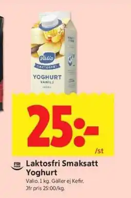 ICA Supermarket Laktosfri Smaksatt Yoghurt erbjuda
