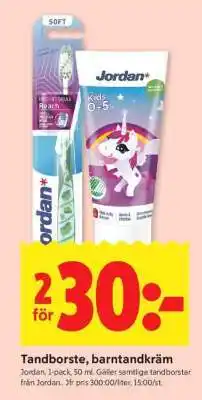 ICA Supermarket Tandborste, Barntandkräm erbjuda