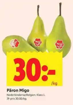 ICA Supermarket PÄRON MIGO erbjuda