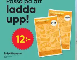 DollarStore Bakplåtspapper erbjuda