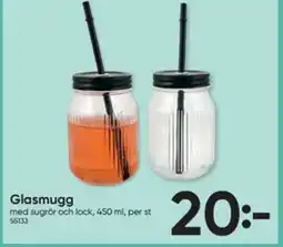 DollarStore Glasmugg erbjuda