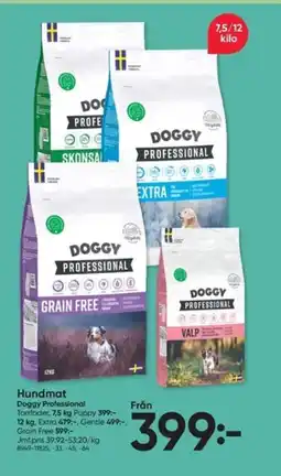 DollarStore Doggy Professional Hundmat erbjuda