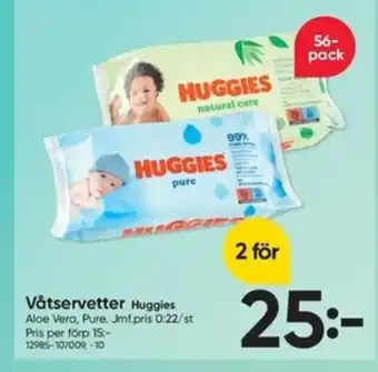 DollarStore HUGGIES Våtservetter erbjuda