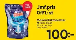 DollarStore At Home Clean Maskindisktabletter erbjuda