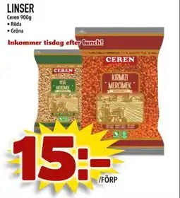 Din Mat CEREN Linser erbjuda