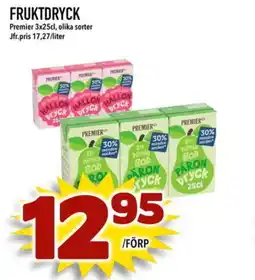 Din Mat PREMIER Fruktdryck erbjuda